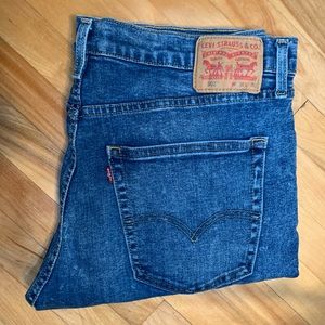 Levi’s 502, men’s, blue jeans.